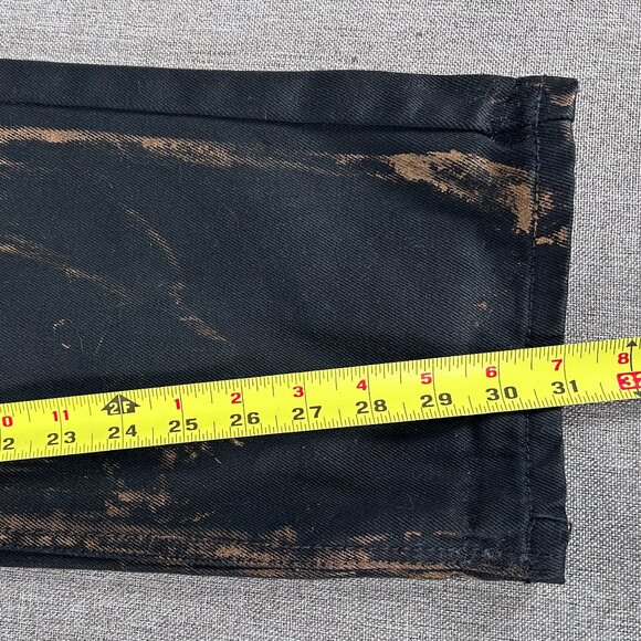 Diamond Stash Denim Jeans Men's 38 Brandon SLIM FIT Black Gold Streaks Casual - Picture 11 of 13